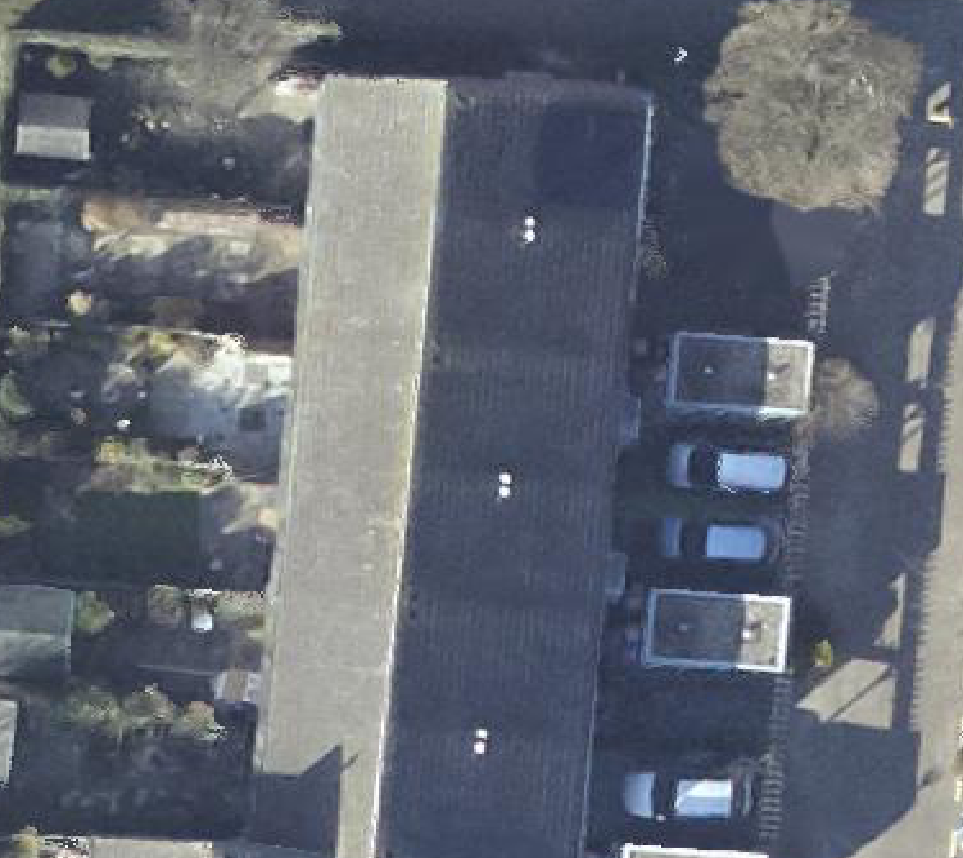 True ortho luchtfoto van Julianadorp met zicht op woning