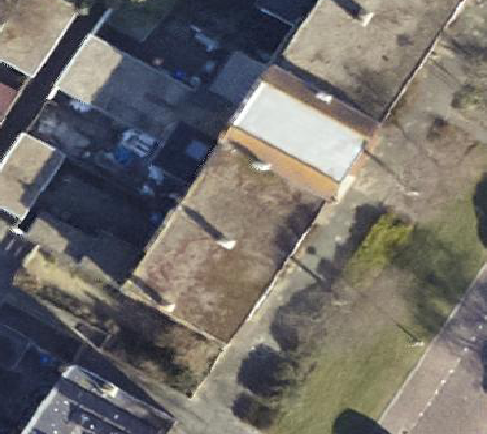 True ortho luchtfoto van Den Helder met zicht op woning