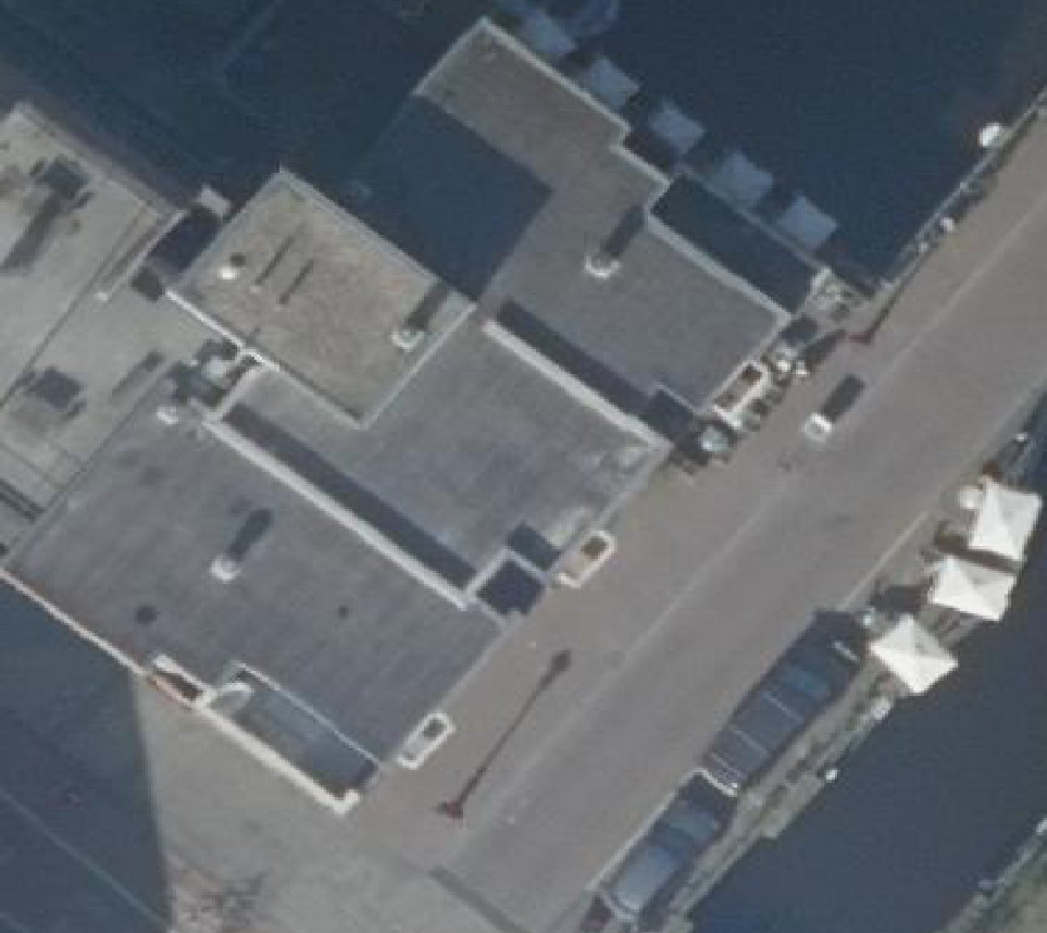 True ortho luchtfoto van Amsterdam met zicht op woning