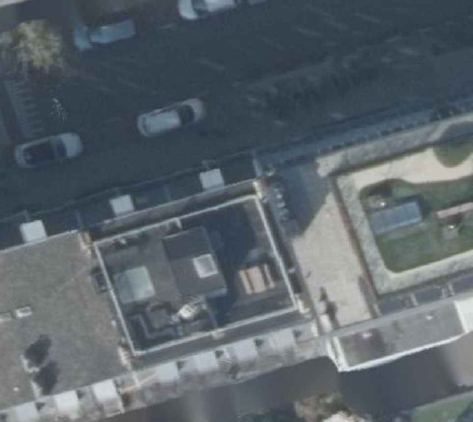 True ortho luchtfoto van Amsterdam met zicht op woning