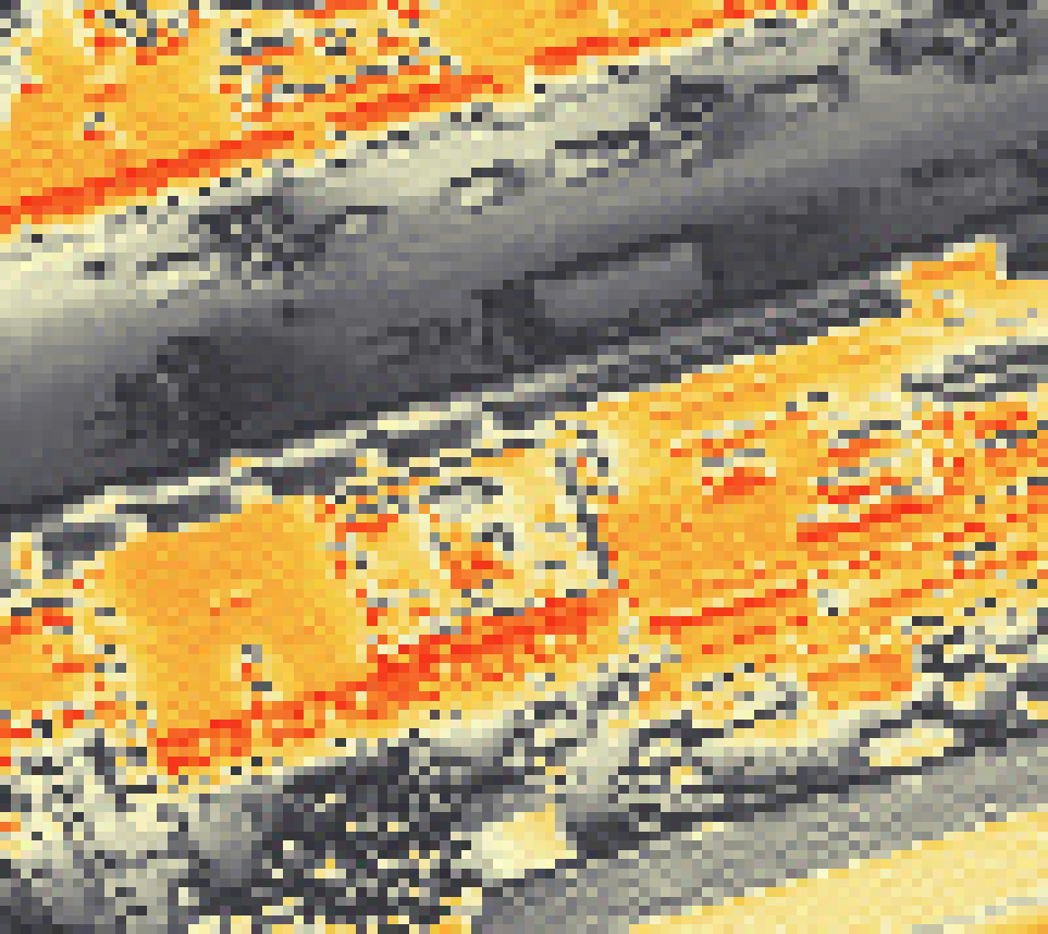 PV-irradiatie op daksegment met intensiteitsverdeling van zonlicht