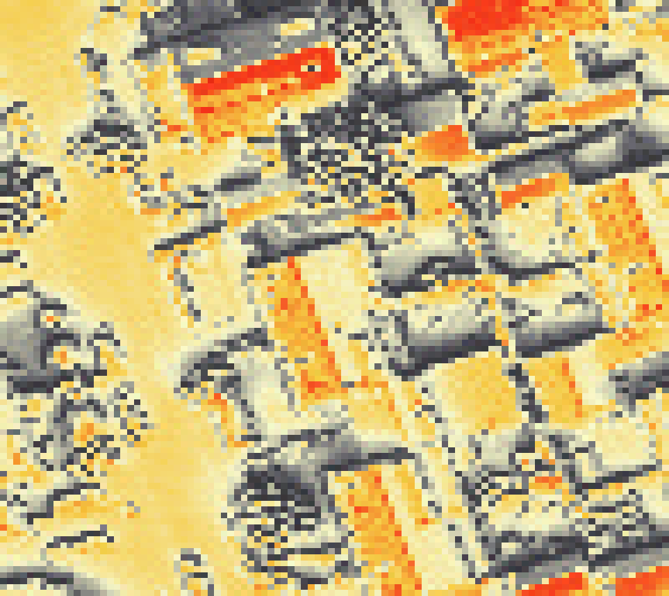 PV-irradiatie op daksegment met intensiteitsverdeling van zonlicht