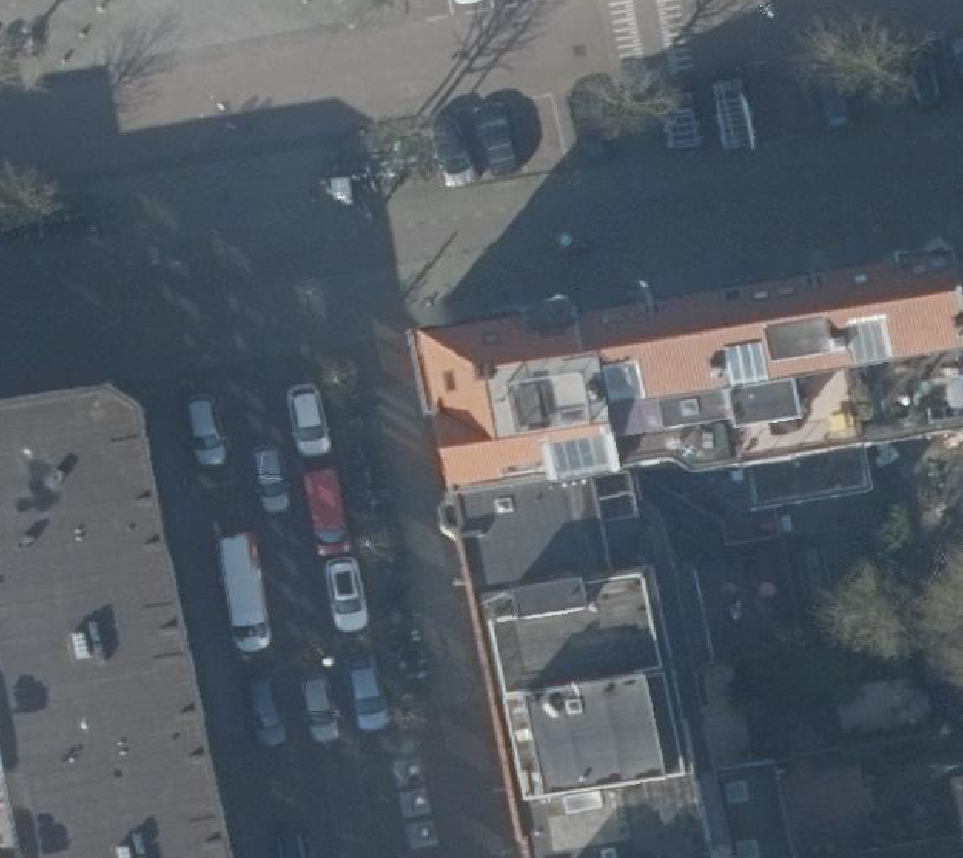 True ortho Luchtfoto op daksegment