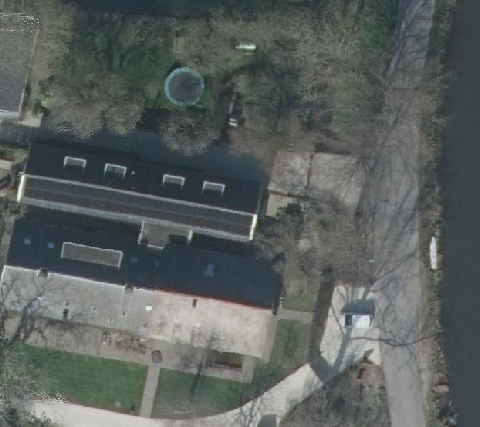 True ortho Luchtfoto op daksegment