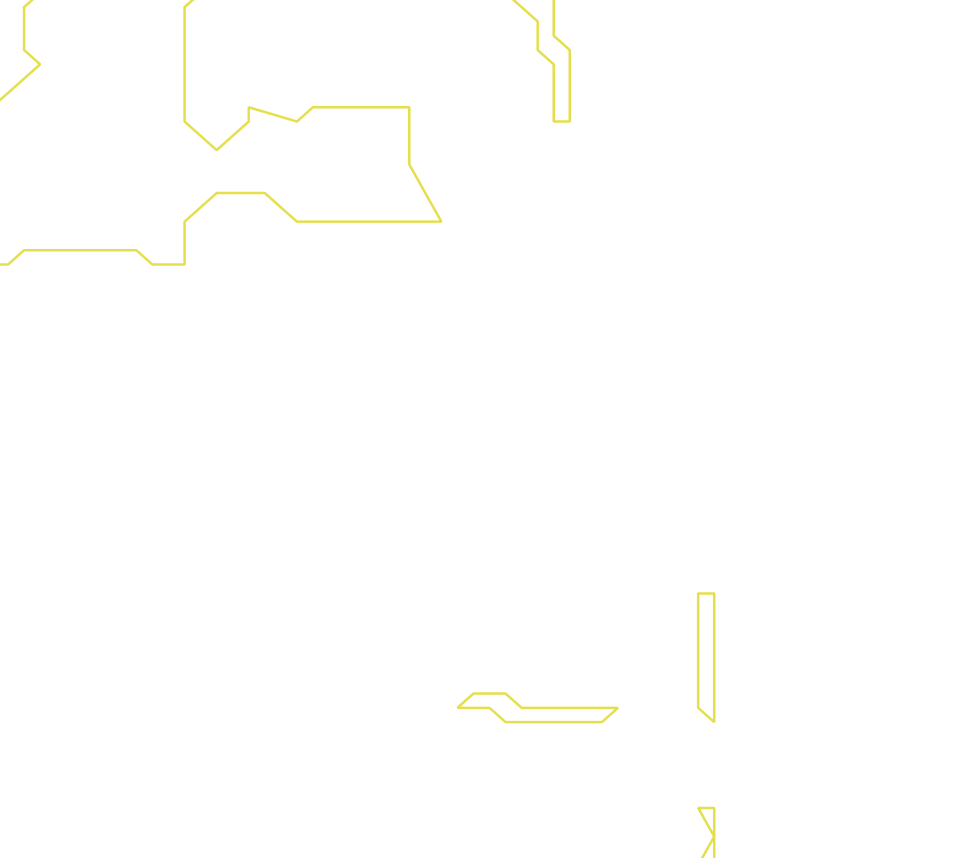 Daksegment ingezoomd met contourlijnen en structuurweergave