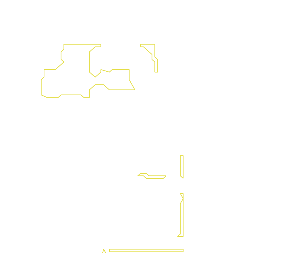 Daksegment met contourlijnen en structuurweergave