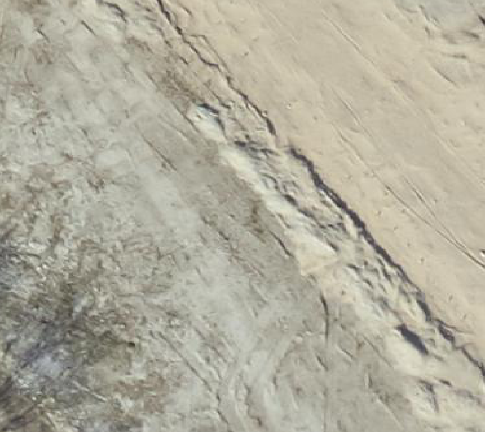 True ortho Luchtfoto op daksegment ingezoomd
