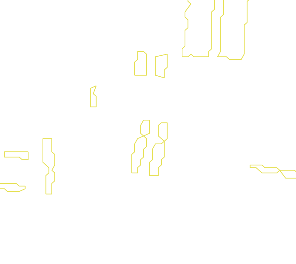 Daksegment met contourlijnen en structuurweergave