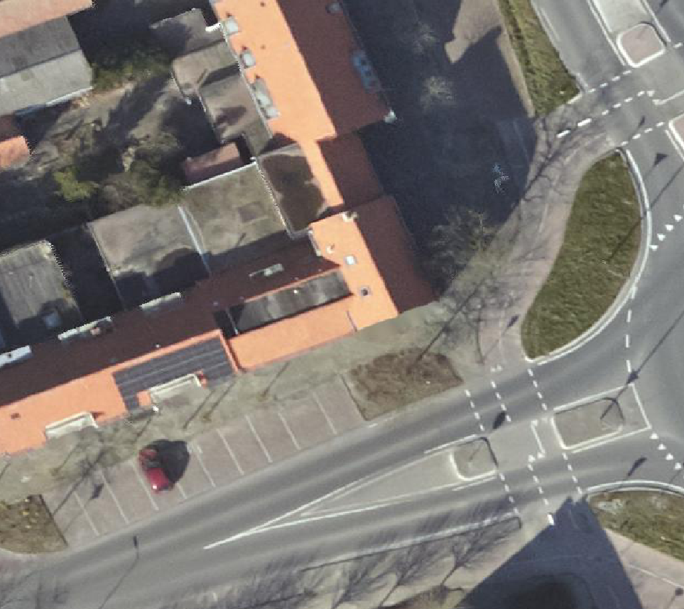 True ortho Luchtfoto op daksegment