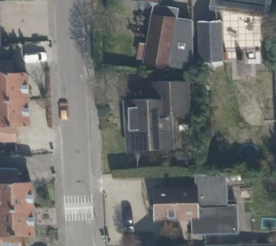 True ortho Luchtfoto op daksegment