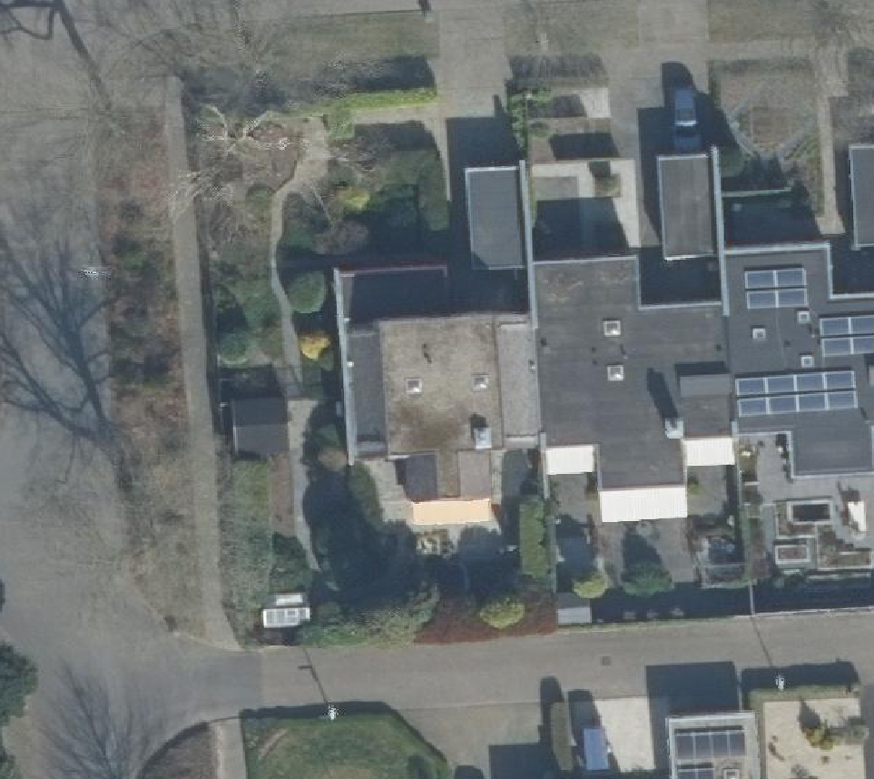 True ortho Luchtfoto op daksegment