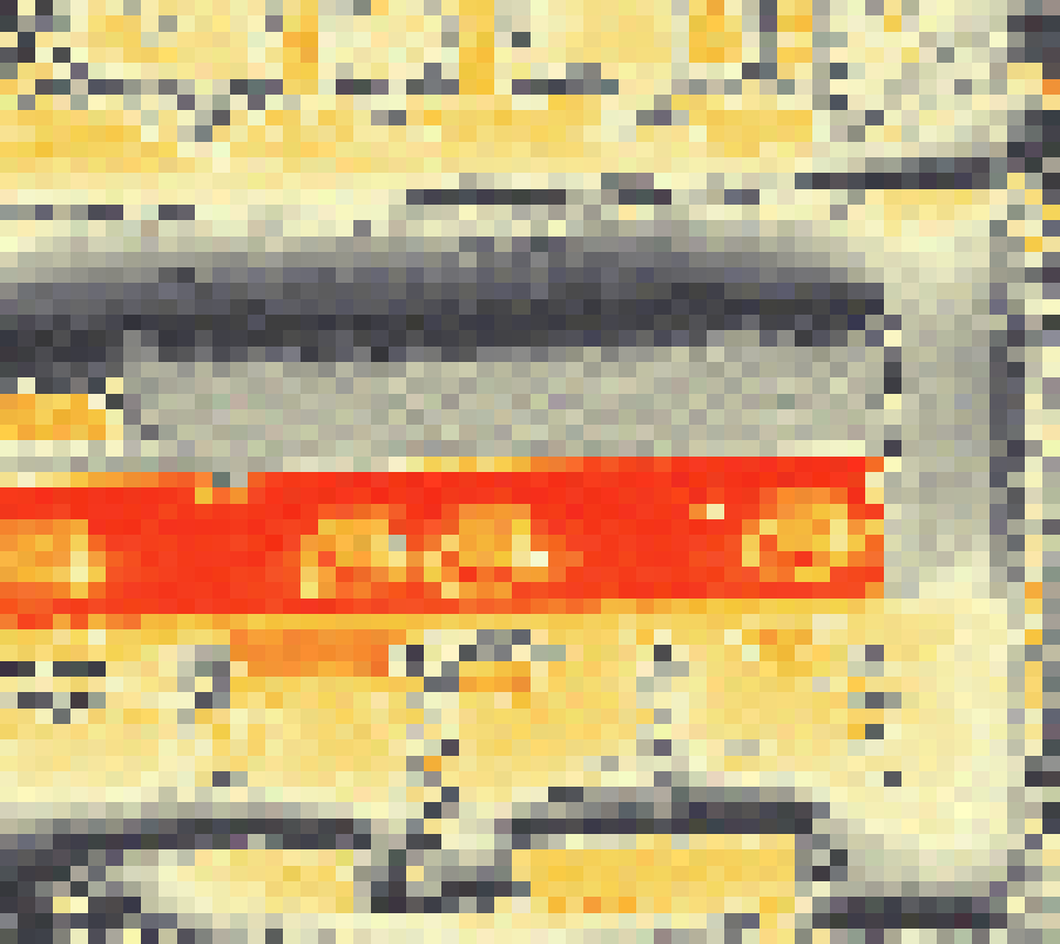PV-irradiatie op daksegment ingezoomd met intensiteitsverdeling van zonlicht