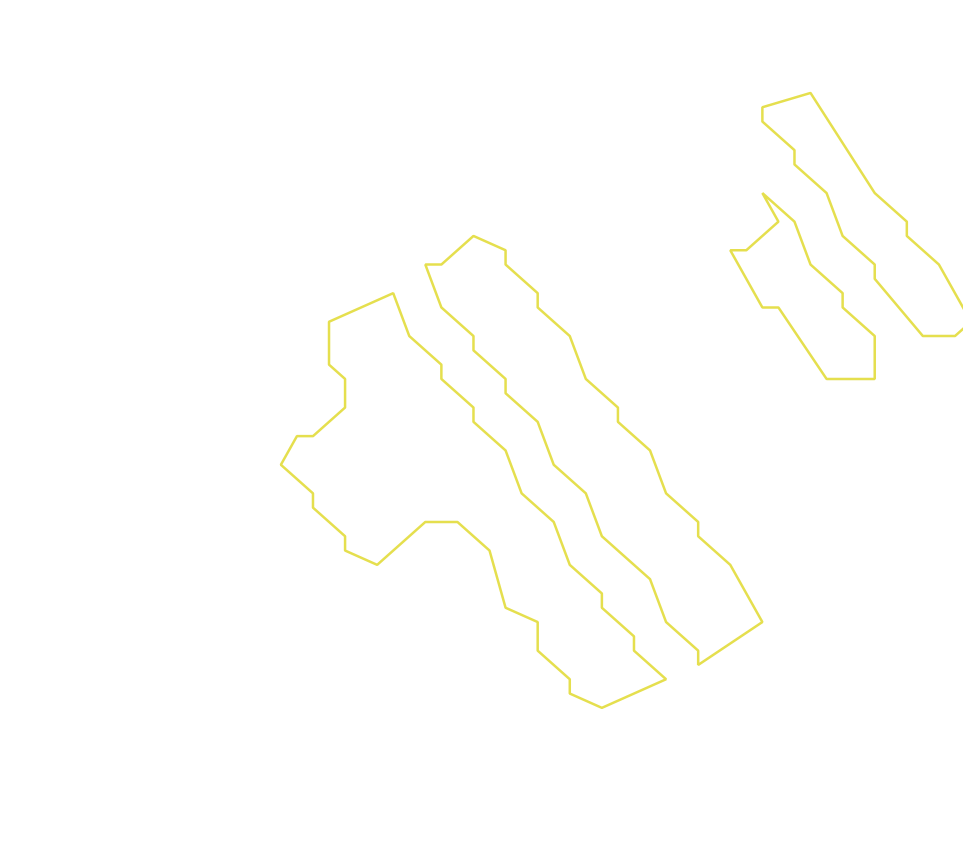 Daksegment ingezoomd met contourlijnen en structuurweergave