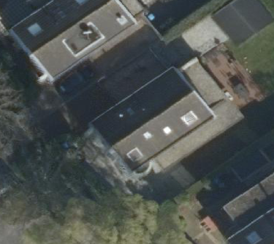 True ortho luchtfoto van Wassenaar met zicht op woning