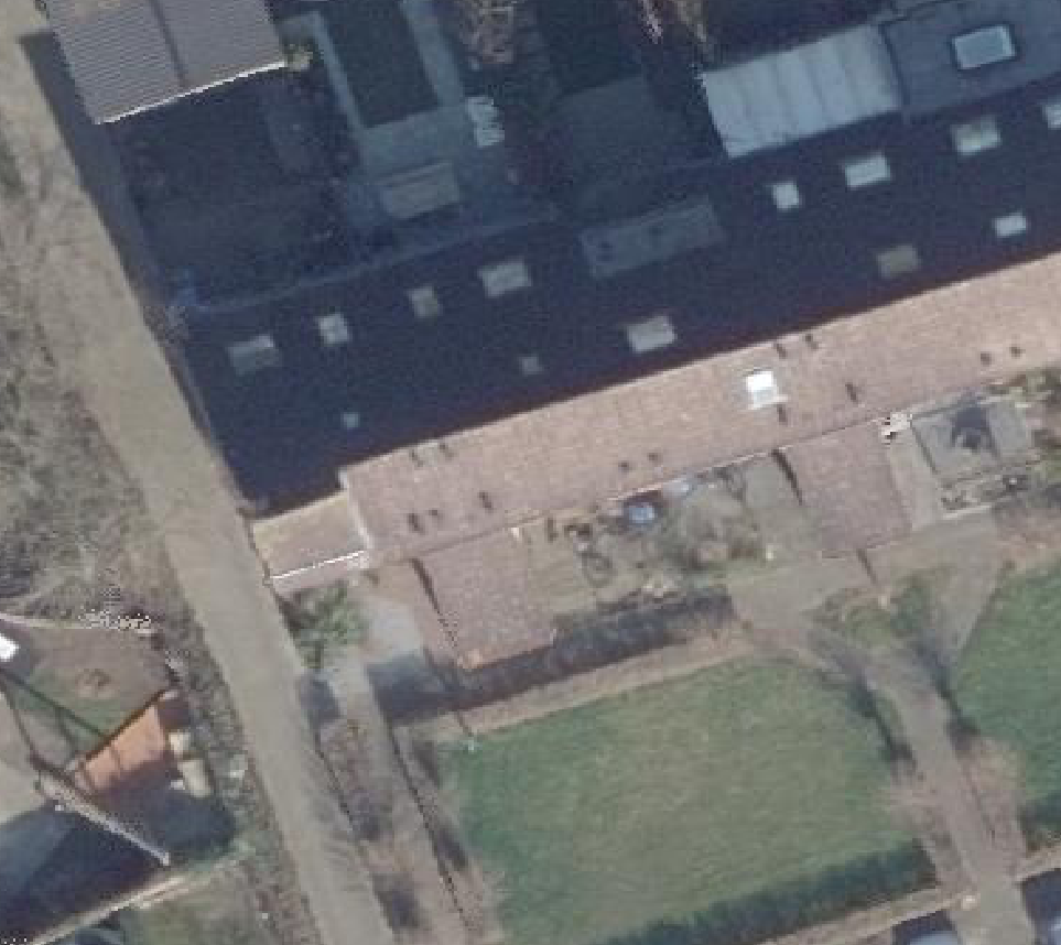 True ortho luchtfoto van Rosmalen met zicht op woning