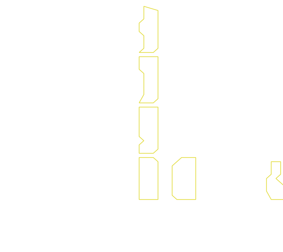 Daksegment ingezoomd met contourlijnen en structuurweergave