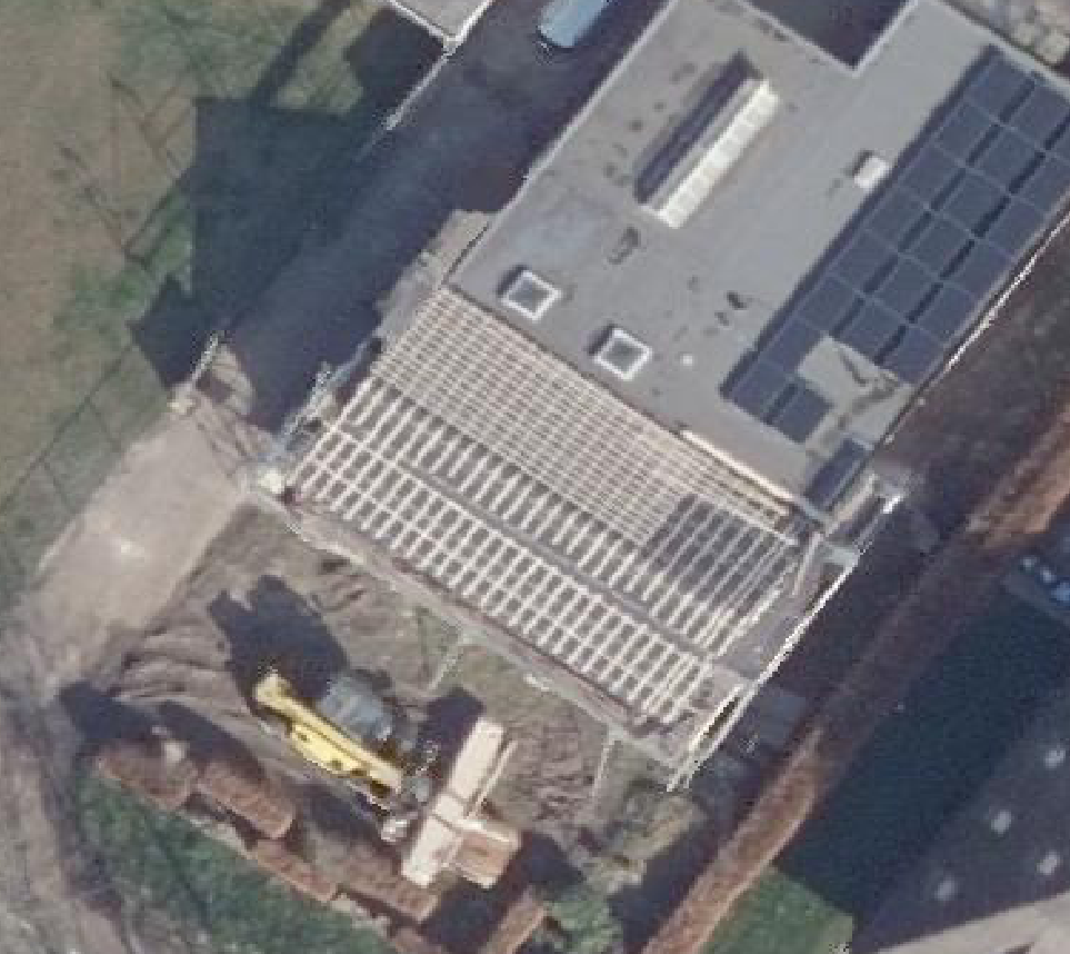 True ortho luchtfoto van Ammerzoden met zicht op woning