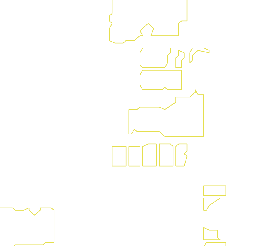 Daksegment met contourlijnen en structuurweergave