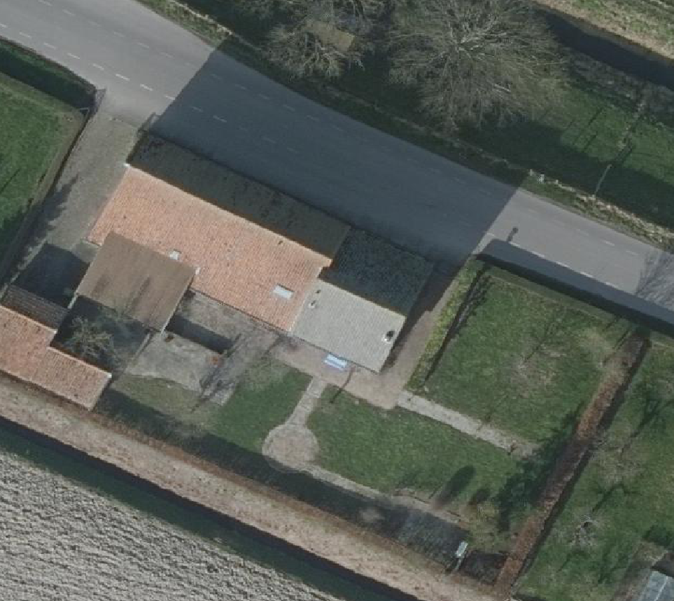 True ortho Luchtfoto op daksegment
