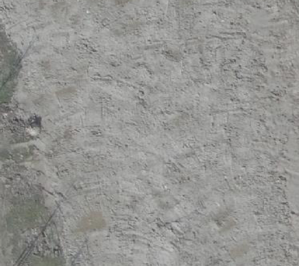 True ortho luchtfoto van Numansdorp met zicht op woning