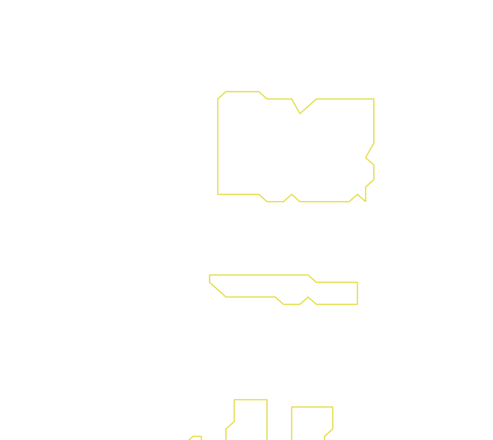 Daksegment ingezoomd met contourlijnen en structuurweergave