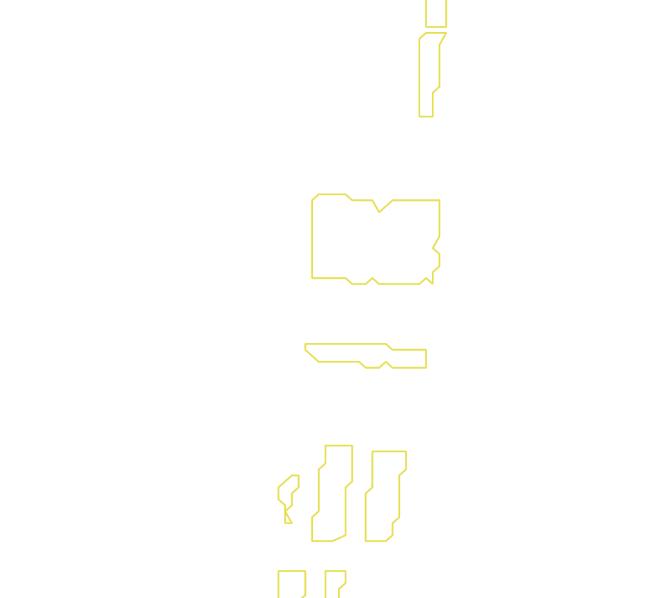 Daksegment met contourlijnen en structuurweergave