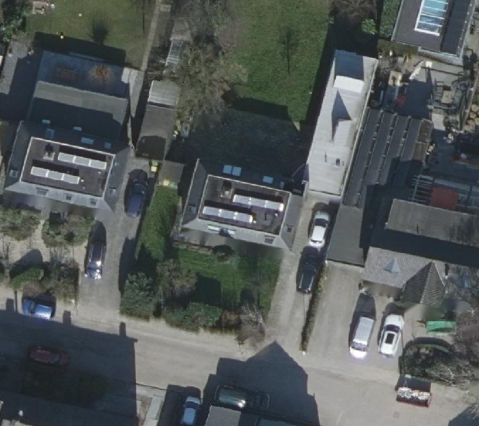 True ortho Luchtfoto op daksegment