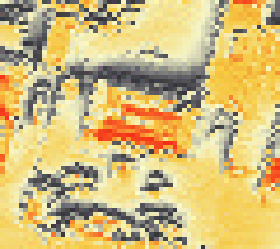 PV-irradiatie op daksegment ingezoomd met intensiteitsverdeling van zonlicht