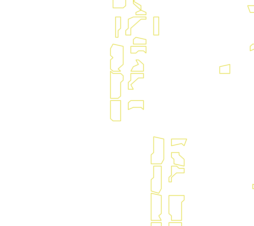 Daksegment met contourlijnen en structuurweergave