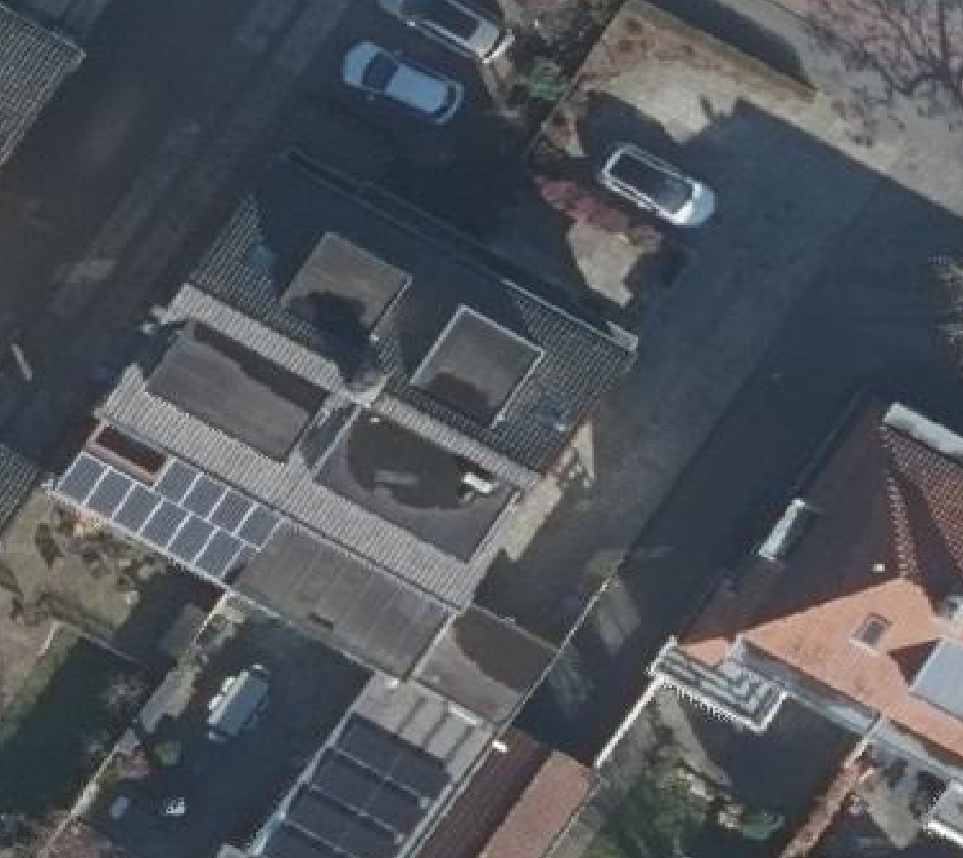 True ortho luchtfoto van Rotterdam met zicht op woning