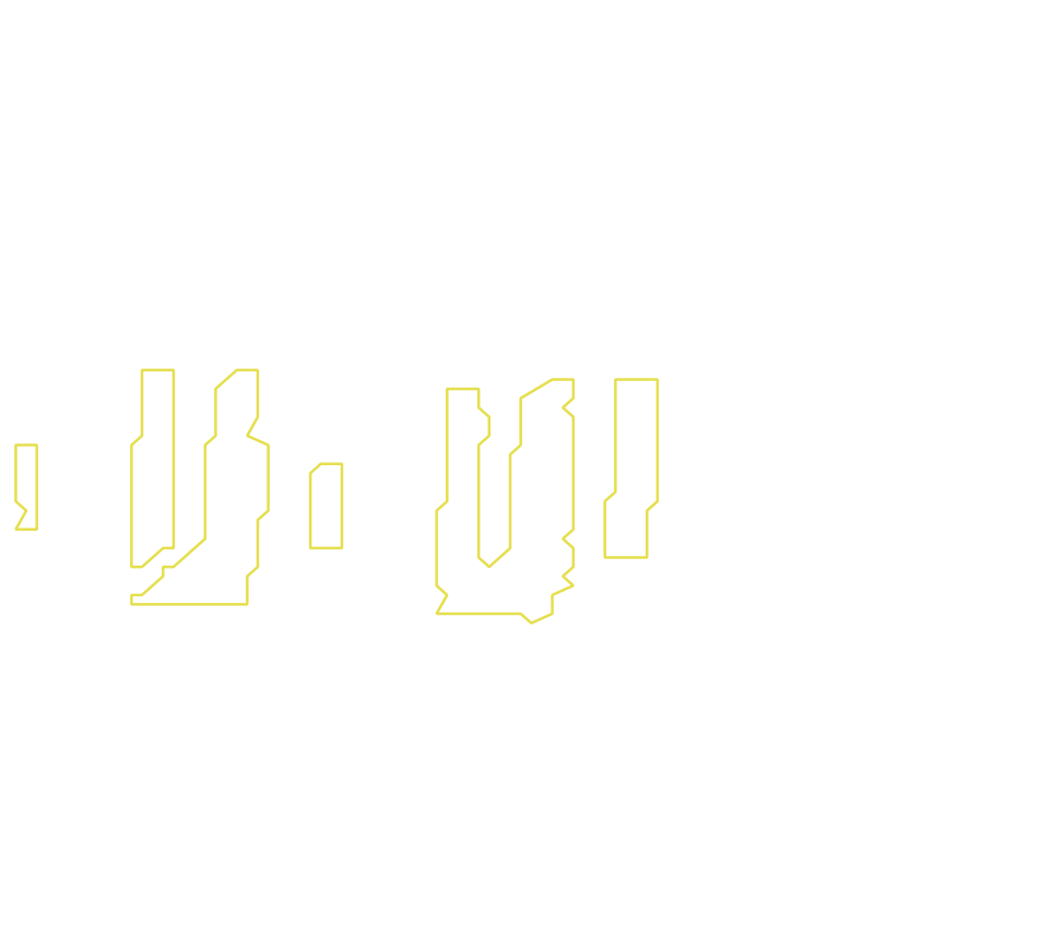 Daksegment met contourlijnen en structuurweergave