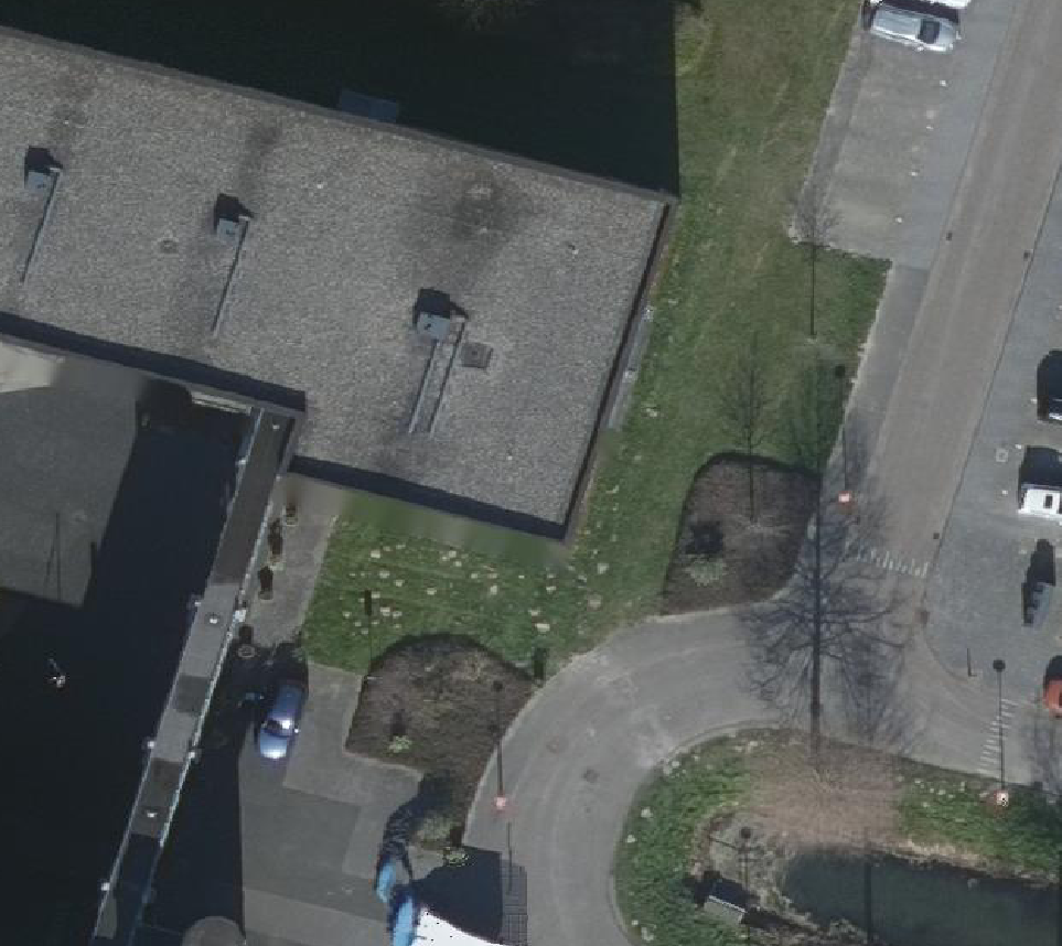 True ortho Luchtfoto op daksegment