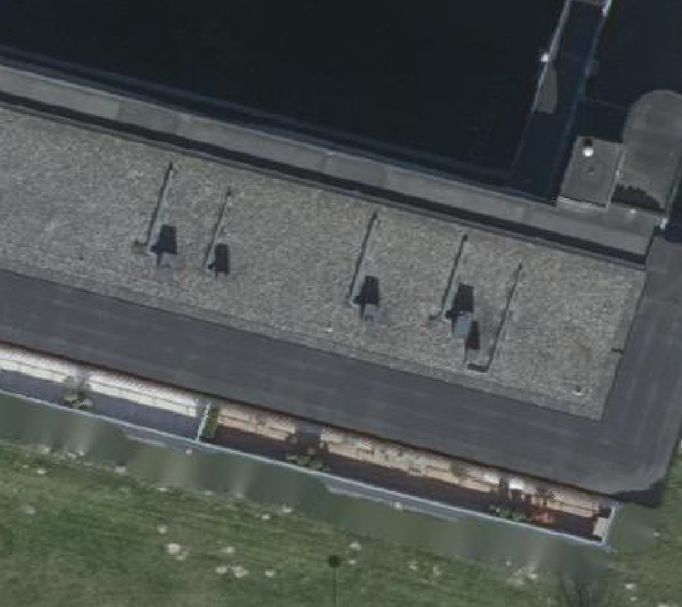 True ortho luchtfoto van Oud-Beijerland met zicht op woning