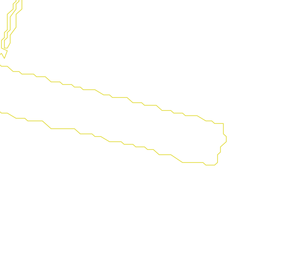 Daksegment met contourlijnen en structuurweergave