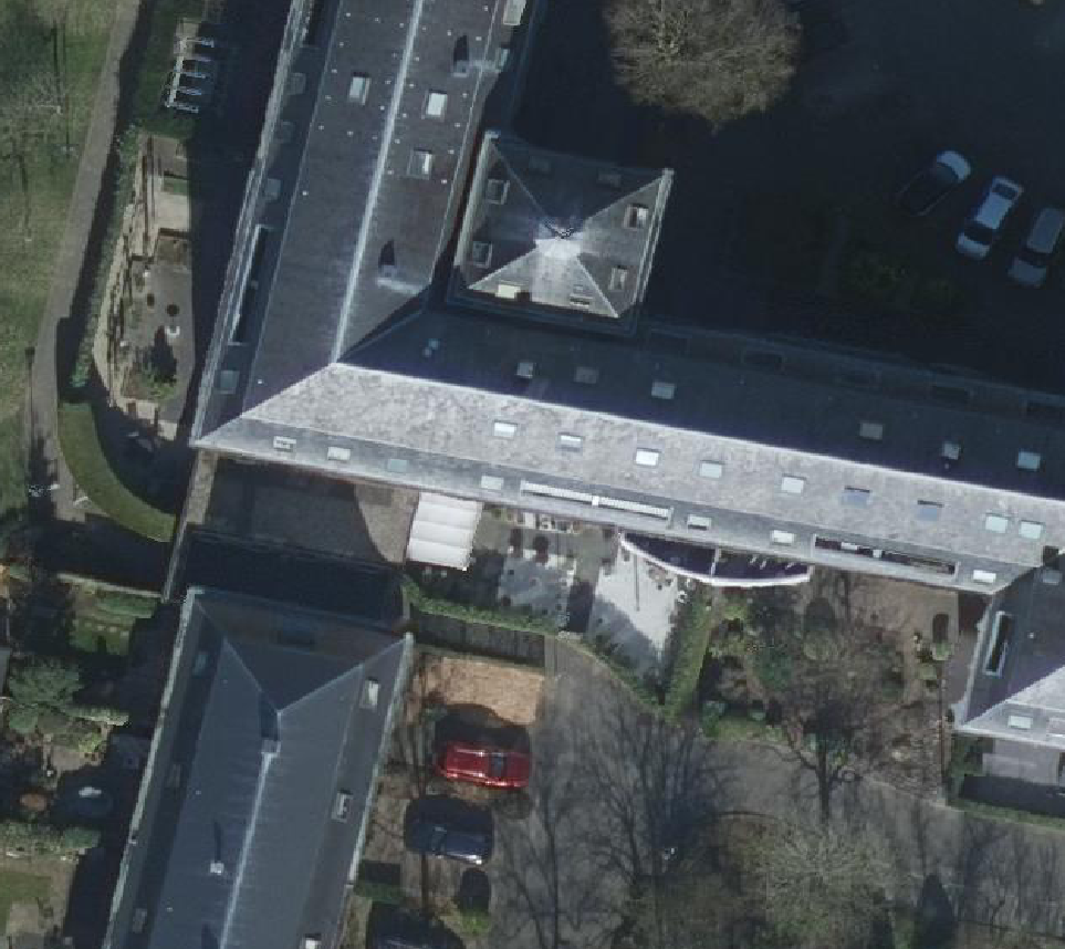True ortho Luchtfoto op daksegment