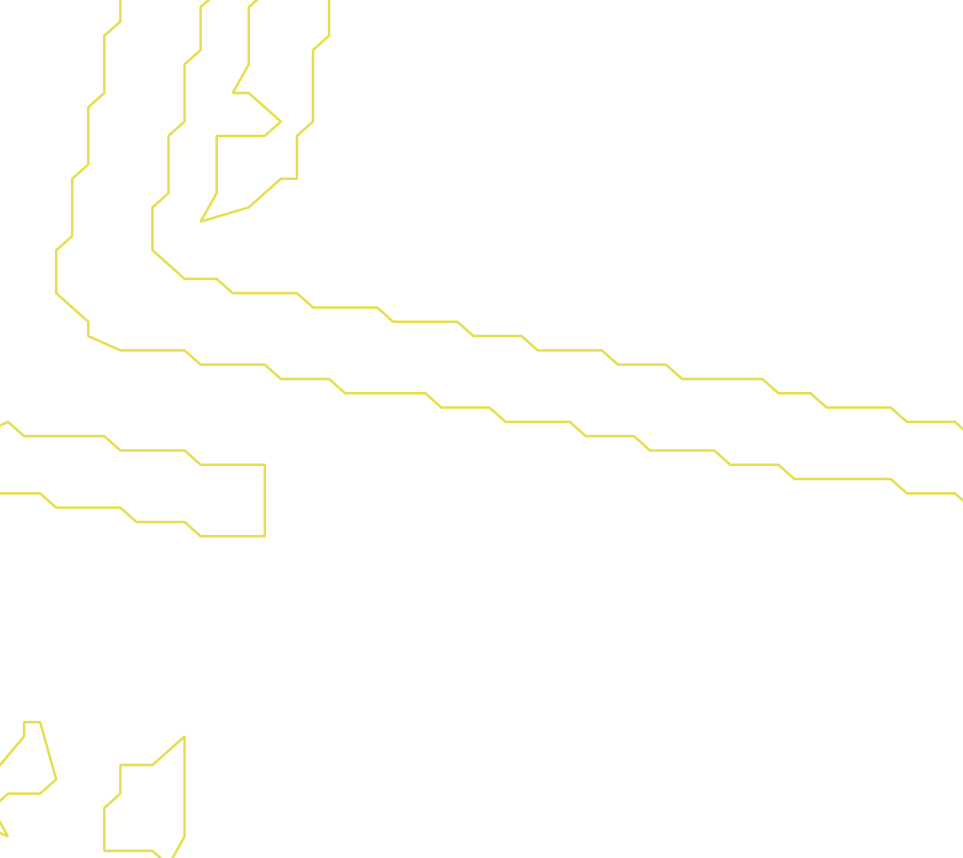 Daksegment ingezoomd met contourlijnen en structuurweergave