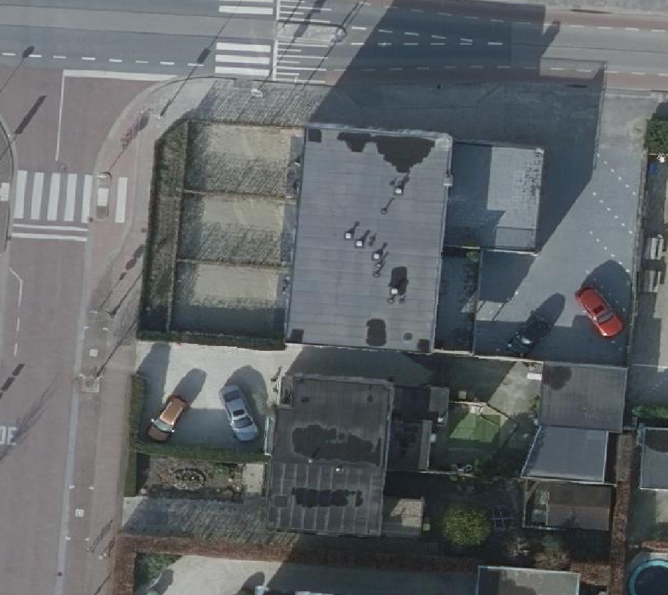 True ortho Luchtfoto op daksegment