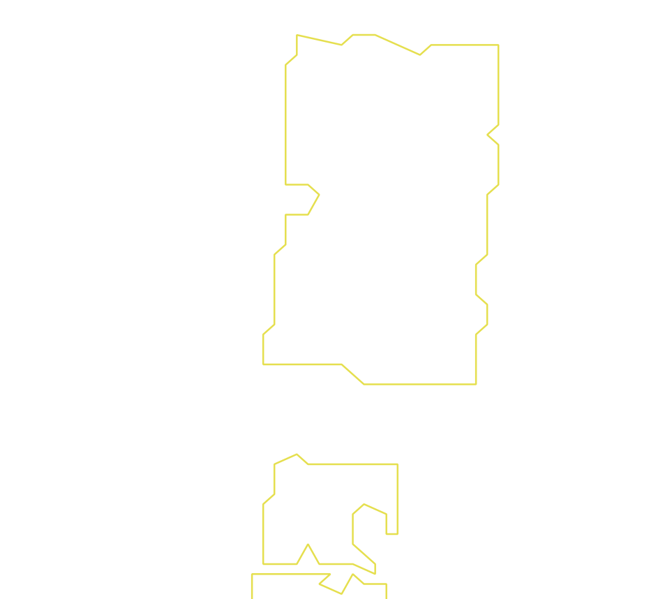 Daksegment ingezoomd met contourlijnen en structuurweergave