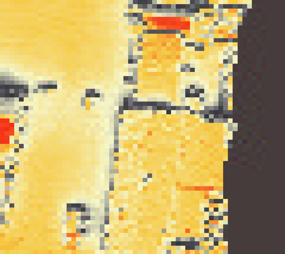 PV-irradiatie op daksegment ingezoomd met intensiteitsverdeling van zonlicht