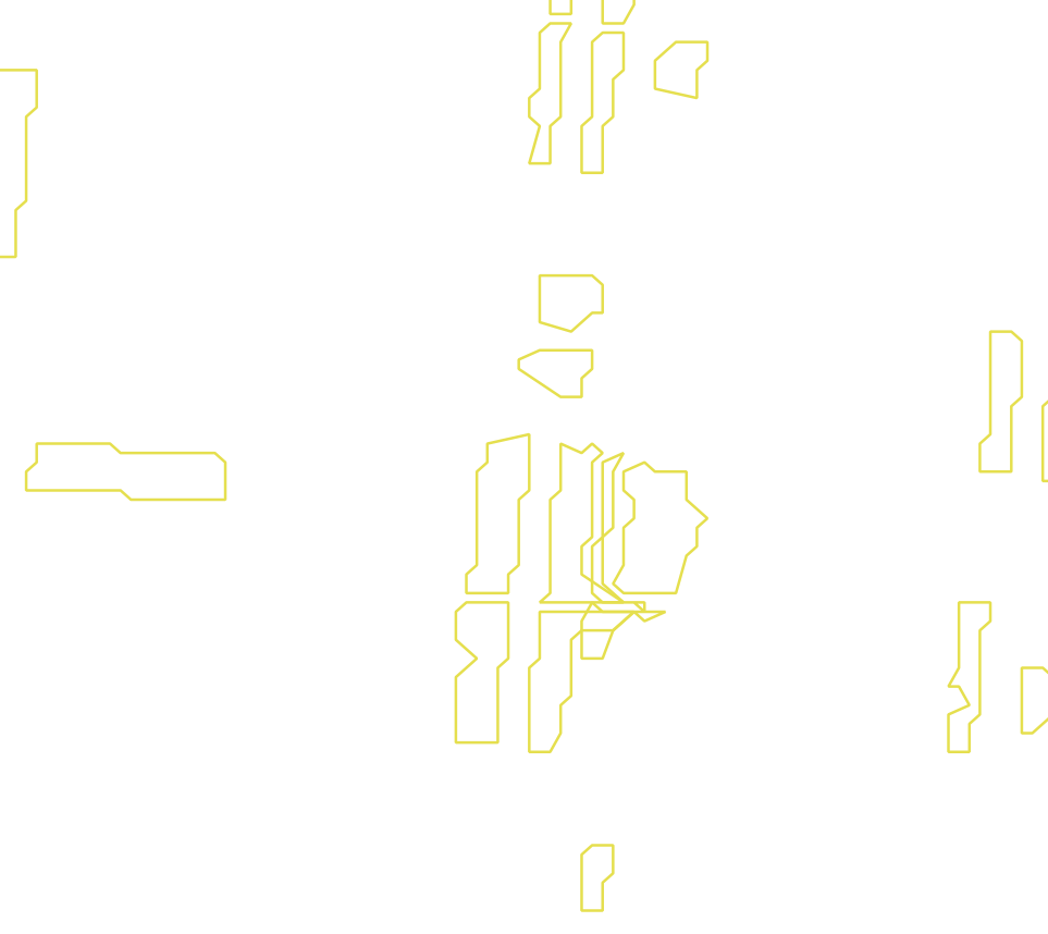 Daksegment met contourlijnen en structuurweergave