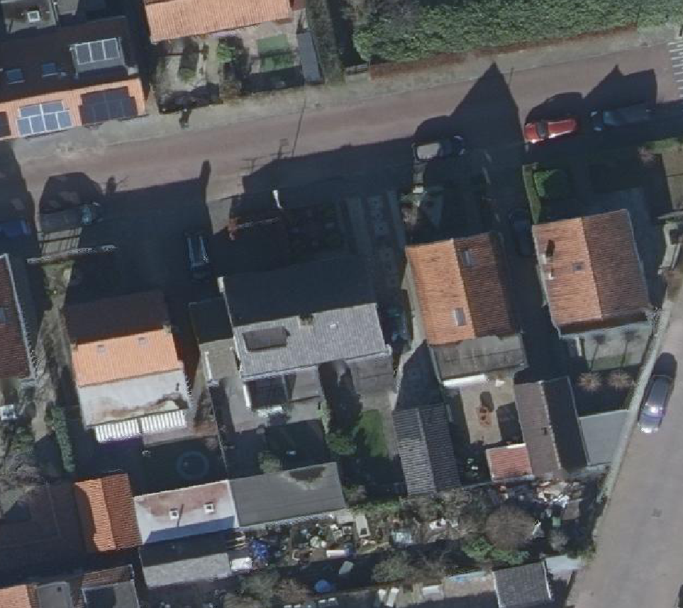 True ortho Luchtfoto op daksegment