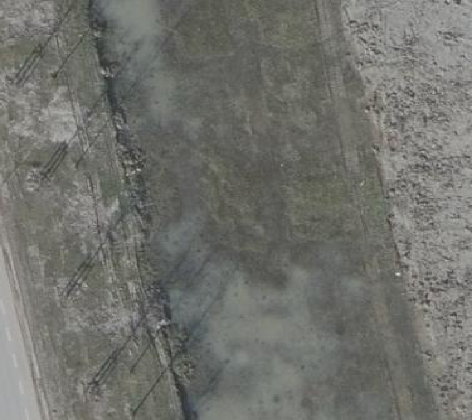True ortho luchtfoto van Numansdorp met zicht op woning