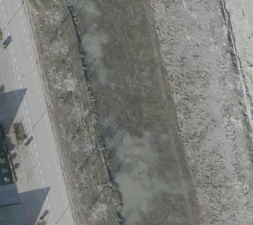 True ortho Luchtfoto op daksegment