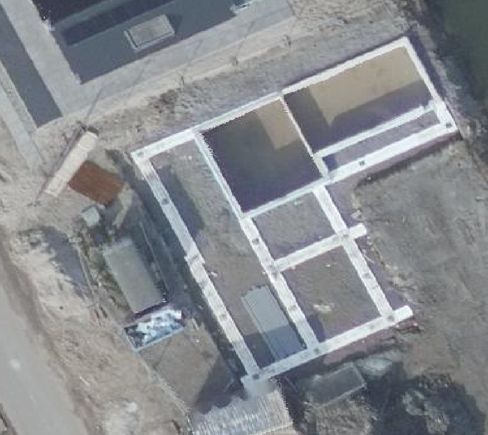 True ortho luchtfoto van Numansdorp met zicht op woning