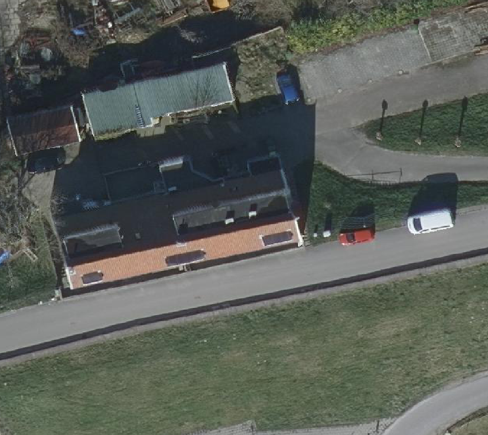 True ortho Luchtfoto op daksegment