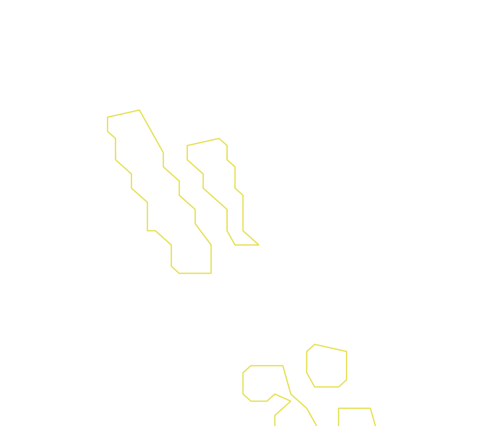 Daksegment ingezoomd met contourlijnen en structuurweergave