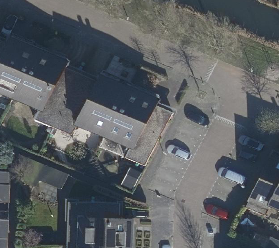 True ortho Luchtfoto op daksegment