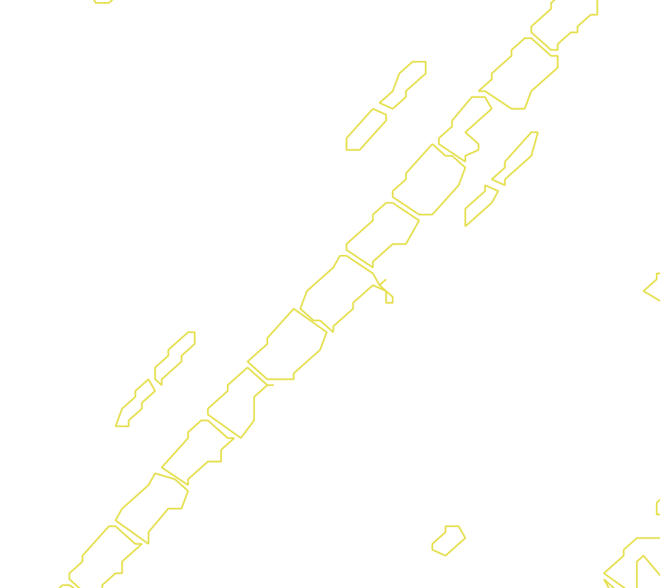 Daksegment met contourlijnen en structuurweergave