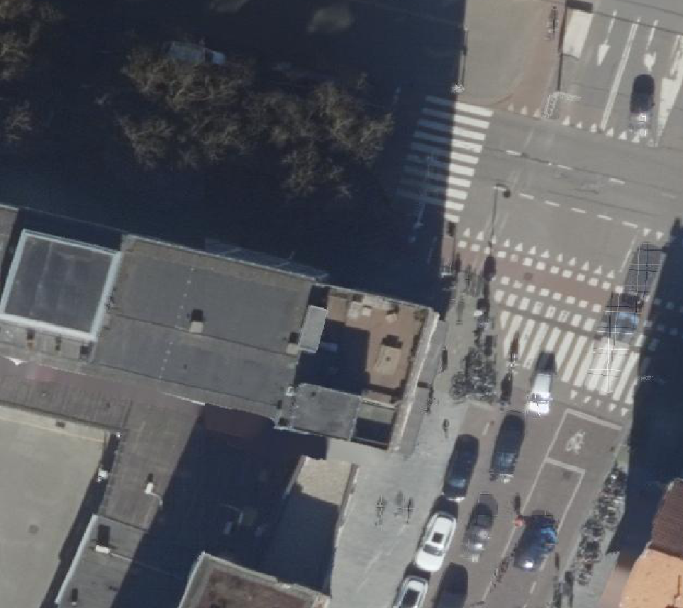 True ortho Luchtfoto op daksegment
