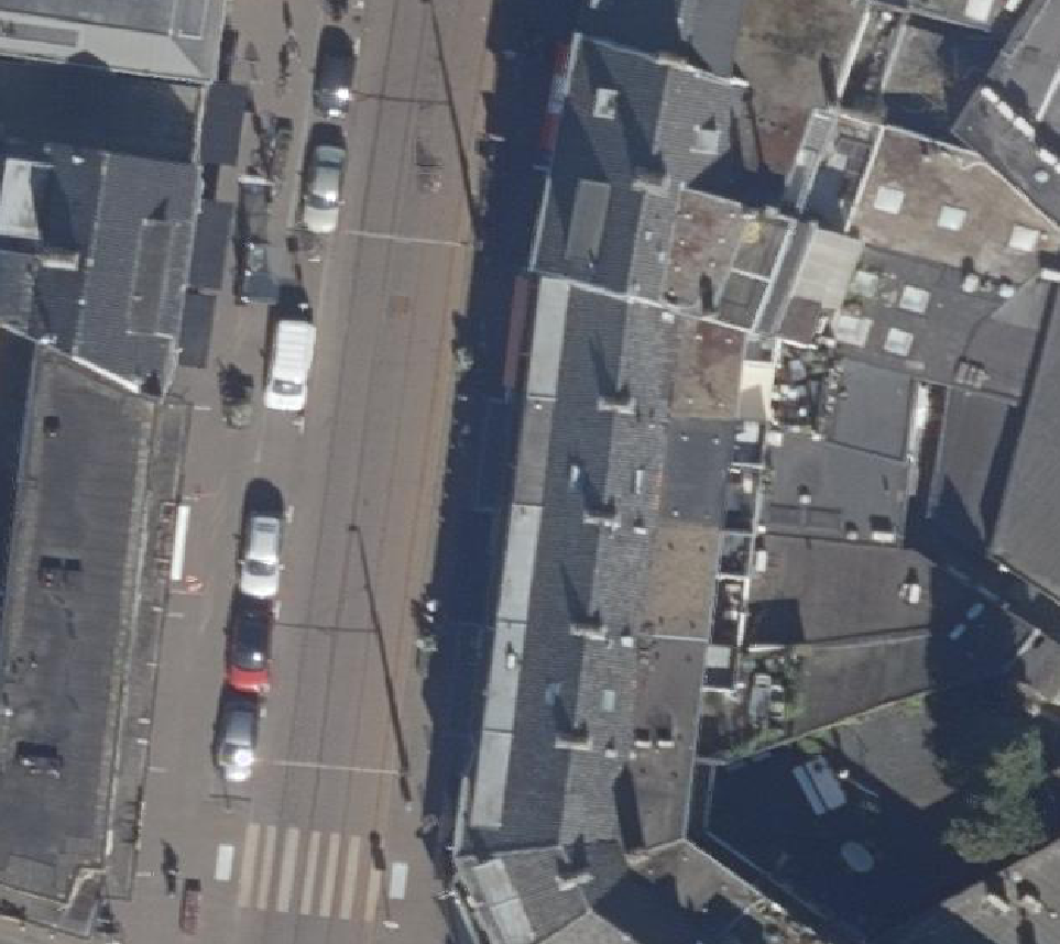 True ortho Luchtfoto op daksegment